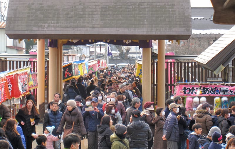 西根神社「どんと祭」 髙畑天満宮「うそかえ祭」