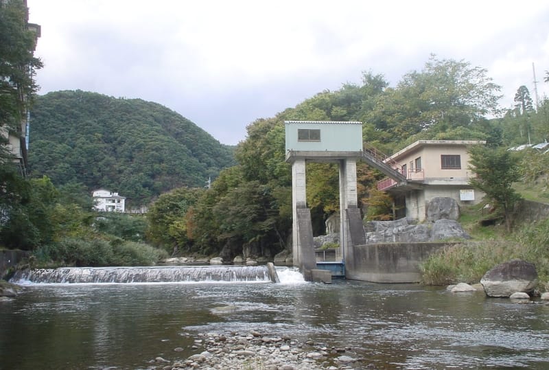 西根堰のはじまり　上堰首工